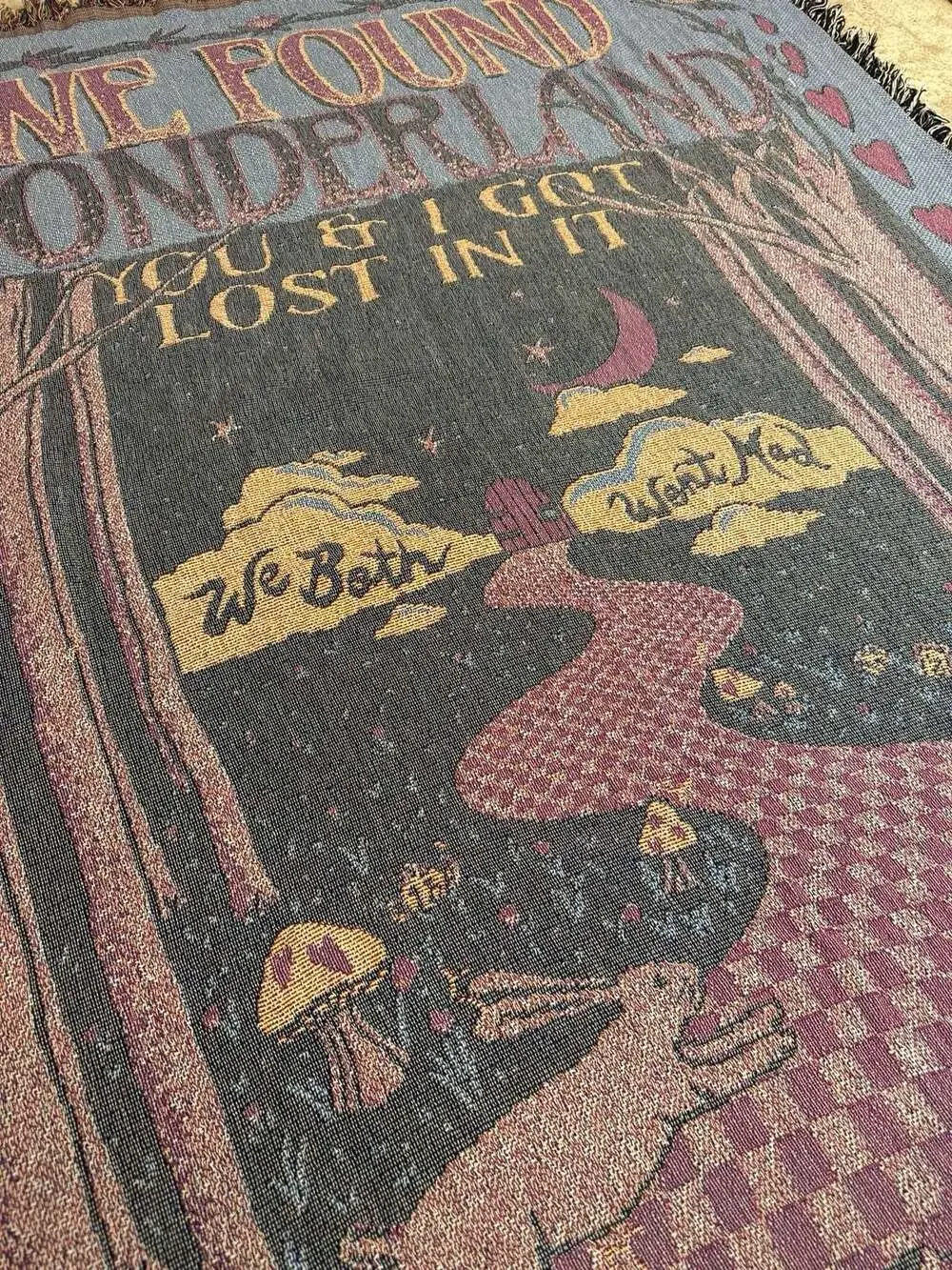 Taylor Swift 1989 Taylor's Version We Found Wonderland Woven Throw Blanket